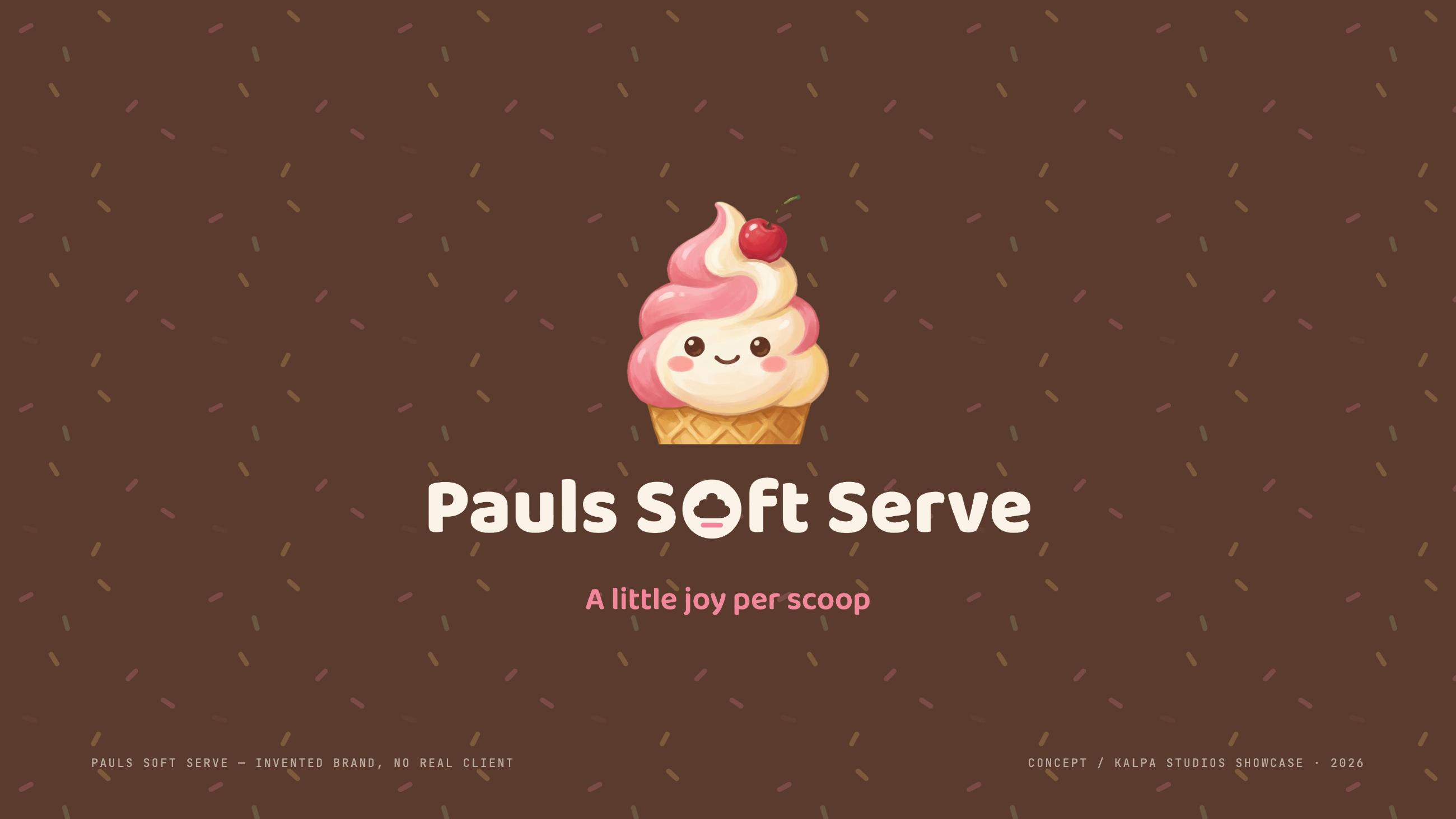 Pauls Soft Serve identity — 8