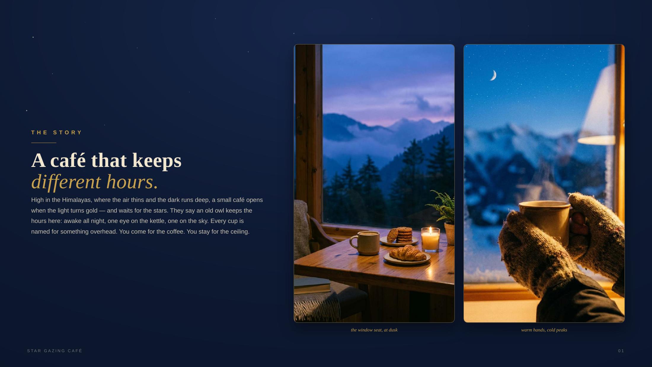 StarGazing Café identity — 2
